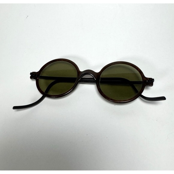 Vintage Sunglasses 1930s Brown Celluloid/ Bakelite Round Panko Art Deco Gatsby